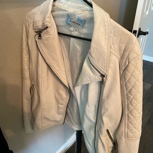 White leather jacket. Only worn a few times.
